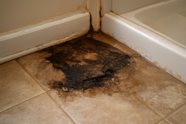 Shower Pan Leak Water Removal